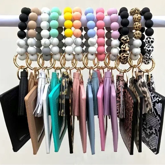 Wristlet Wallet Bracelet Keychain - Picture 3 of 5